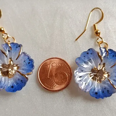 Boucles d'oreilles fleurs 